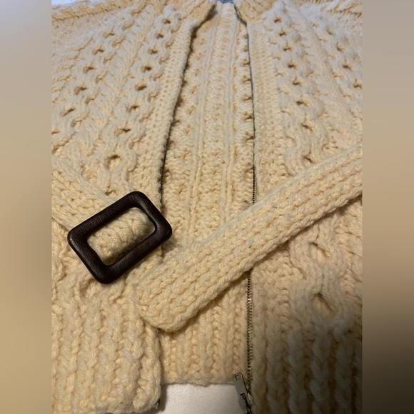 Irish Wool Fisherman's Sweater - Picture 2 of 5